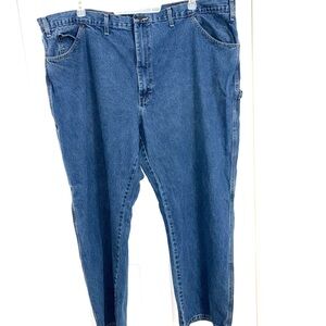 Dickies Men's Blue Relaxed Straight-Leg Jeans